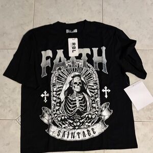 Black Faith Graphic Men's Shirt